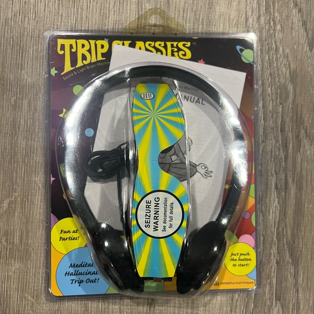 Trip Glasses Sound & Light Headset - Yellow and Blue